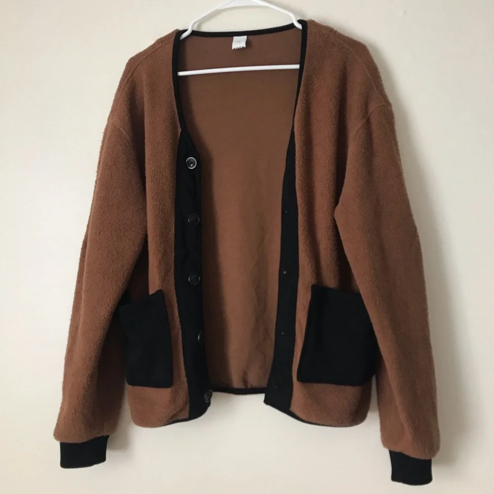 KOTN Fleece Cardigan - Picture 2 of 9